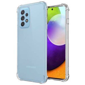 Husa Antisoc compatibila cu Samsung Galaxy A52 / A52s, Supreme Protection, Drop-Proof, Shock-Proof, Protectie suplimentara la colturi, Design minimalist, 1,5 mm, Transparenta