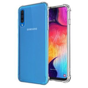 Husa Antisoc compatibila cu Samsung Galaxy A50 / A30s, Supreme Protection, Drop-Proof, Shock-Proof, Protectie suplimentara la colturi, Design minimalist, 1,5 mm, Transparenta