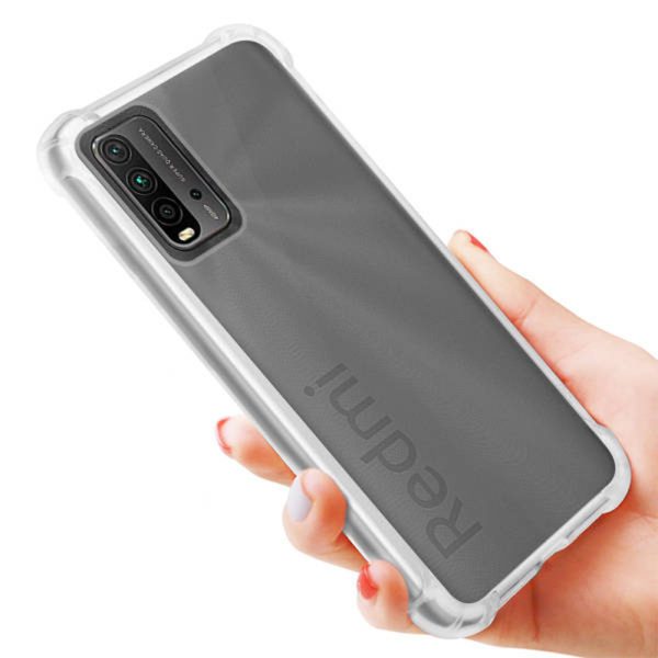 Husa Antisoc compatibila cu Xiaomi Redmi 9T, Supreme Protection, Drop-Proof, Shock-Proof, Protectie suplimentara la colturi, Design minimalist, 1,5 mm, Transparenta3