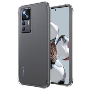 Husa Antisoc compatibila cu Xiaomi 12T / 12T Pro, Supreme Protection, Drop-Proof, Shock-Proof, Protectie suplimentara la colturi, Design minimalist, 1,5 mm, Transparenta