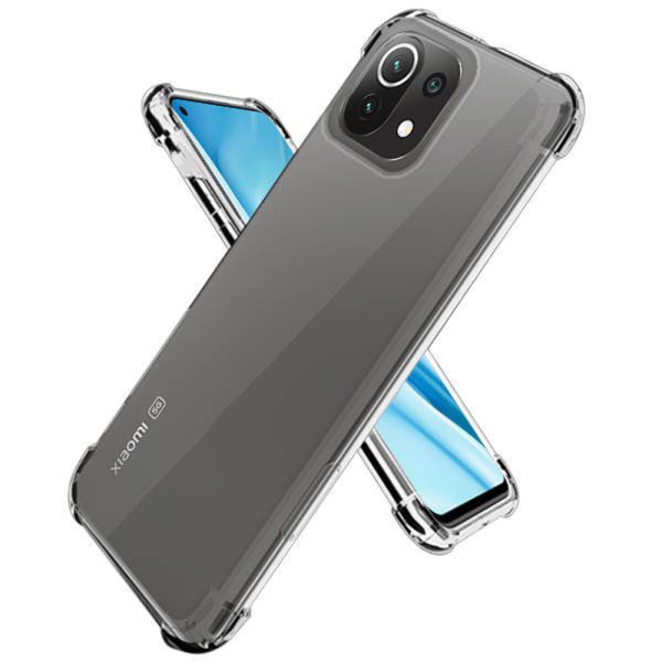 Husa Antisoc compatibila cu Xiaomi Mi 11 Lite, Supreme Protection, Drop-Proof, Shock-Proof, Protectie suplimentara la colturi, Design minimalist, 1,5 mm, Transparenta