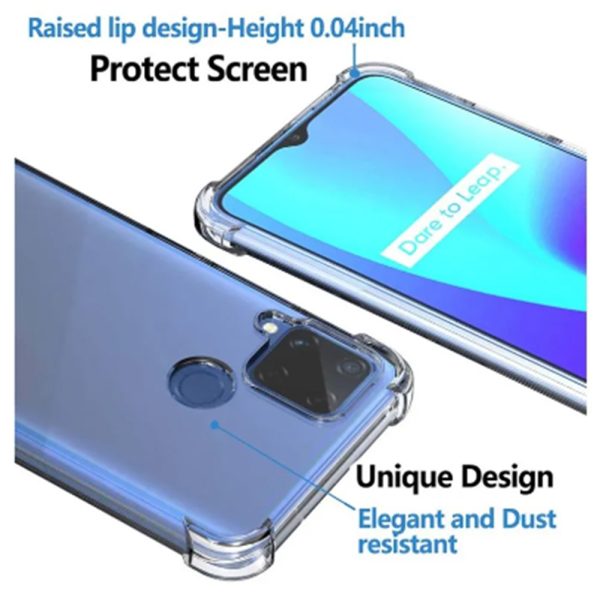 Husa Antisoc compatibila cu Realme 7i, Supreme Protection, Drop-Proof, Shock-Proof, Protectie suplimentara la colturi, Design minimalist, 1,5 mm, Transparenta