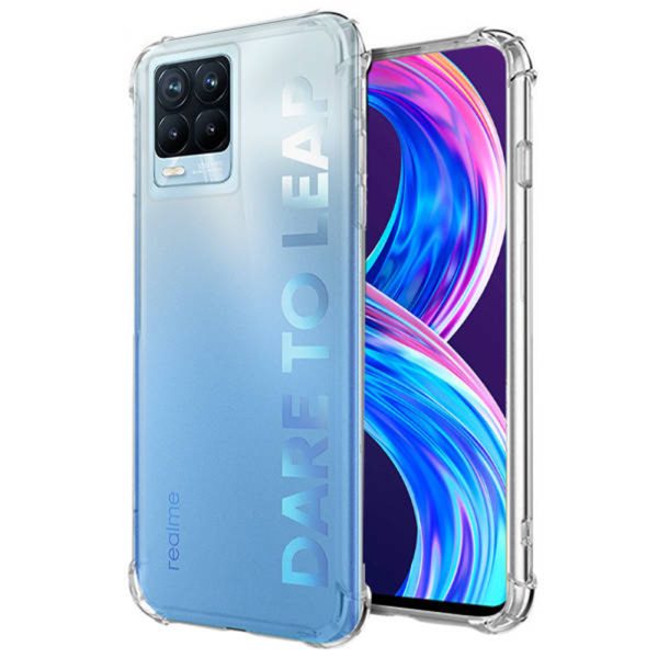 Husa Antisoc compatibila cu Realme 8 / 8 Pro, Supreme Protection, Drop-Proof, Shock-Proof, Protectie suplimentara la colturi, Design minimalist, 1,5 mm, Transparenta