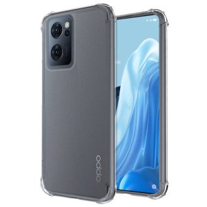 Husa Antisoc compatibila cu Oppo Reno 7 5G/ Find X5 Lite, Supreme Protection, Drop-Proof, Shock-Proof, Protectie suplimentara la colturi, Design minimalist, 1,5 mm, Transparenta