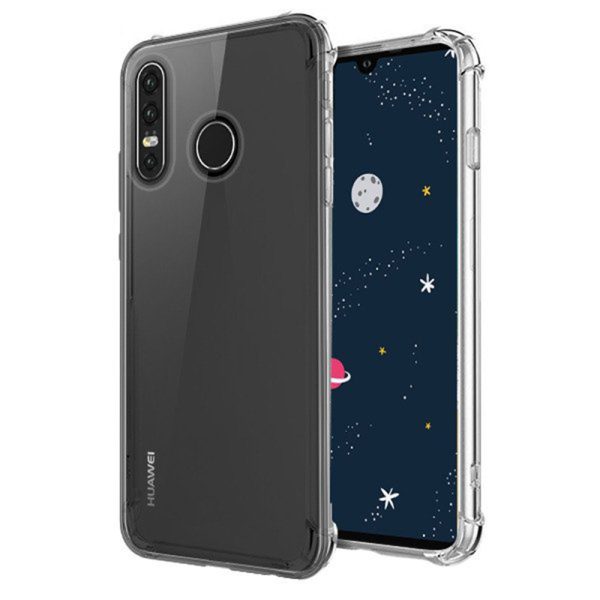 Husa Antisoc compatibila cu Huawei P30 Lite, Supreme Protection, Drop-Proof, Shock-Proof, Protectie suplimentara la colturi, Design minimalist, 1,5 mm, Transparenta