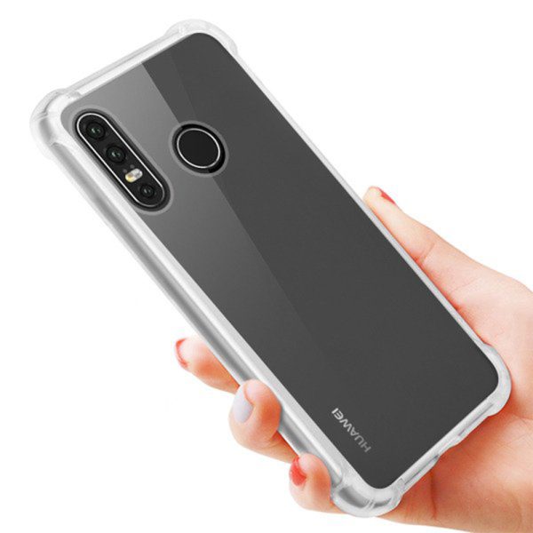 Husa Antisoc compatibila cu Huawei P30 Lite, Supreme Protection, Drop-Proof, Shock-Proof, Protectie suplimentara la colturi, Design minimalist, 1,5 mm, Transparenta3