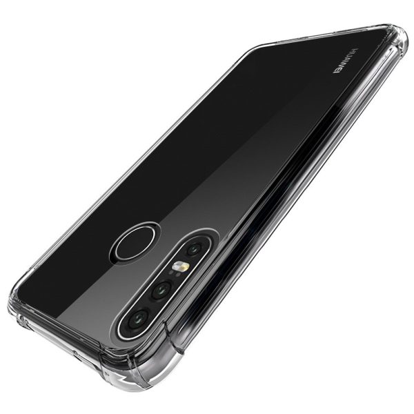 Husa Antisoc compatibila cu Huawei P30 Lite, Supreme Protection, Drop-Proof, Shock-Proof, Protectie suplimentara la colturi, Design minimalist, 1,5 mm, Transparenta