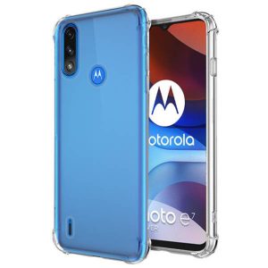 Husa Antisoc compatibila cu Motorola Moto E7 Power/ E7i Power, Supreme Protection, Drop-Proof, Shock-Proof, Protectie suplimentara la colturi, Design minimalist, 1,5 mm, Transparenta