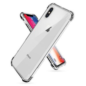 Husa Antisoc compatibila cu iPhone X / XS, Drop-Proof, Shock-Proof, Protectie suplimentara la colturi, Design minimalist, 1,5 mm, Transparenta2