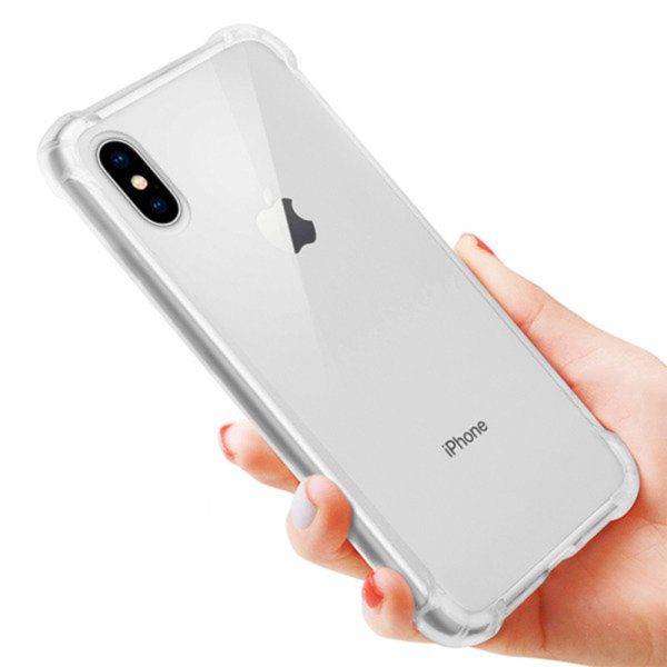 Husa Antisoc compatibila cu iPhone X / XS, Drop-Proof, Shock-Proof, Protectie suplimentara la colturi, Design minimalist, 1,5 mm, Transparenta3