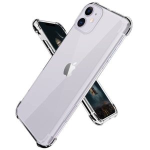 Husa Antisoc compatibila cu iPhone 12, Drop-Proof, Shock-Proof, Protectie suplimentara la colturi, Design minimalist, 1,5 mm, Transparenta2