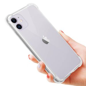 Husa Antisoc compatibila cu iPhone 12 Mini, Drop-Proof, Shock-Proof, Protectie suplimentara la colturi, Design minimalist, 1,5 mm, Transparenta3