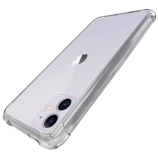 Husa Antisoc compatibila cu iPhone 12 Mini, Drop-Proof, Shock-Proof, Protectie suplimentara la colturi, Design minimalist, 1,5 mm, Transparenta