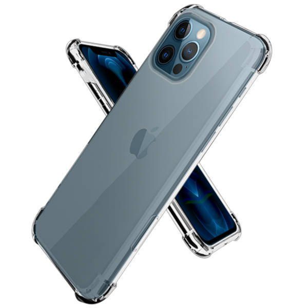 Husa Antisoc compatibila cu iPhone 12 Pro, Drop-Proof, Shock-Proof, Protectie suplimentara la colturi, Design minimalist, 1,5 mm, Transparenta2