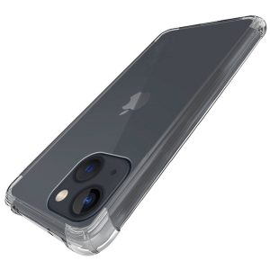 Husa Antisoc compatibila cu iPhone 14, Drop-Proof, Shock-Proof, Protectie suplimentara la colturi, Design minimalist, 1,5 mm, Transparenta