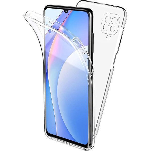 Husa Full Cover 360 Grade compatibila cu Samsung Galaxy A12/ M12, Protectie completa (Fata, Spate, Laterale), Anti-ingalbenire, Hybrid Antishock, Policarbonat si Silicon3