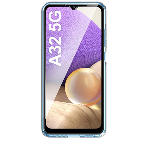 Husa Full Cover 360 Grade compatibila cu Samsung Galaxy A32 5G, Protectie completa (Fata, Spate, Laterale), Anti-ingalbenire, Hybrid Antishock, Policarbonat si Silicon