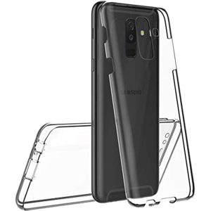 Husa Full Cover 360 Grade compatibila cu Samsung Galaxy A6 2018, Protectie completa (Fata, Spate, Laterale), Anti-ingalbenire, Hybrid Antishock, Policarbonat si Silicon3