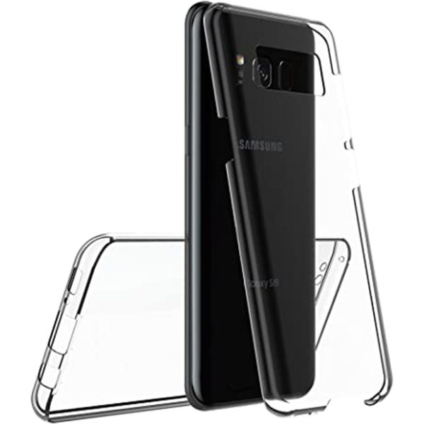 Husa Full Cover 360 Grade compatibila cu Samsung Galaxy S8, Protectie completa (Fata, Spate, Laterale), Anti-ingalbenire, Hybrid Antishock, Policarbonat si Silicon2