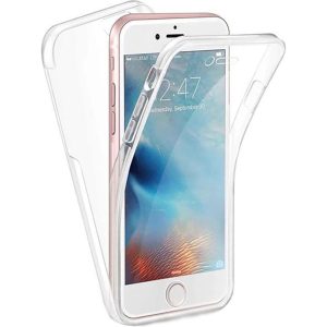 Husa Full Cover 360 Grade compatibila cu iPhone SE 3 2022, Protectie completa (Fata, Spate, Laterale), Anti-ingalbenire, Hybrid Antishock, Policarbonat si Silicon2