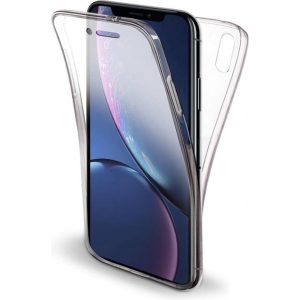 Husa Full Cover 360 Grade compatibila cu iPhone XR, Protectie completa (Fata, Spate, Laterale), Anti-ingalbenire, Hybrid Antishock, Policarbonat si Silicon3