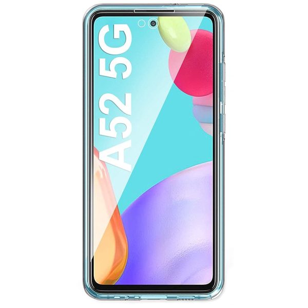 Husa Full Cover 360 Grade compatibila cu Samsung Galaxy A52/ A52s, Protectie completa (Fata, Spate, Laterale), Anti-ingalbenire, Hybrid Antishock, Policarbonat si Silicon3