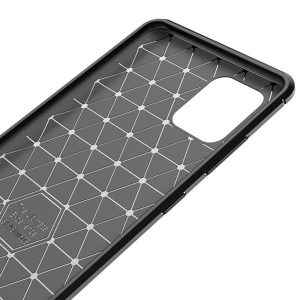 Husa Supreme Carbon compatibila cu Samsung Galaxy S10 Lite, Protectie precisa, Design canelat, Margini ranforsate, Anti-amprente, Negru3