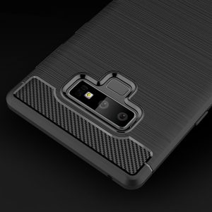 Husa Supreme Carbon compatibila cu Samsung Galaxy Note 9, Protectie precisa, Design canelat, Margini ranforsate, Anti-amprente, Negru3