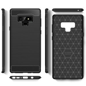 Husa Supreme Carbon compatibila cu Samsung Galaxy Note 9, Protectie precisa, Design canelat, Margini ranforsate, Anti-amprente, Negru4