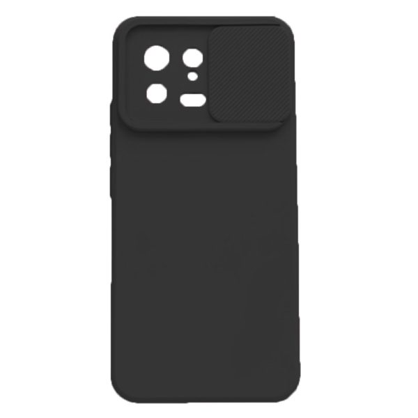 Husa cu protectie la camere, Compatibila cu Xiaomi 13, LensGuard Secure, Capac glisant, Protectie lentile, Silicon, Microfibra la interior, Negru2