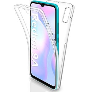 Husa Full Cover 360 Grade compatibila cu Xiaomi Redmi 9A, Protectie completa (Fata, Spate, Laterale), Anti-ingalbenire, Hybrid Antishock, Policarbonat si Silicon