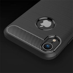 Husa Supreme Carbon compatibila cu Apple iPhone XR, Protectie precisa, Design canelat, Margini ranforsate, Anti-amprente, Negru5