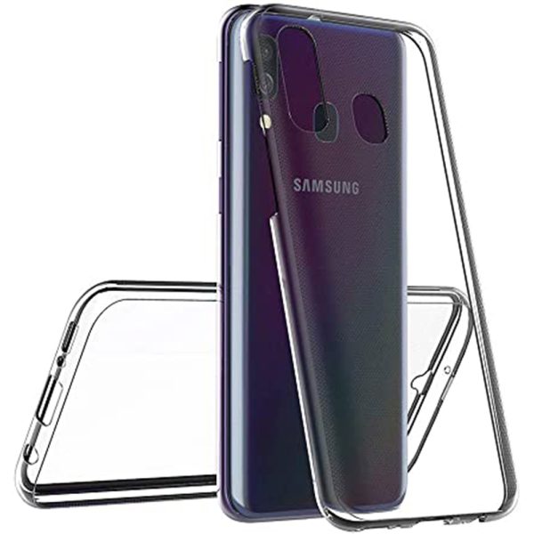 Husa Full Cover 360 Grade compatibila cu Samsung Galaxy A40, Protectie completa (Fata, Spate, Laterale), Anti-ingalbenire, Hybrid Antishock, Policarbonat si Silicon