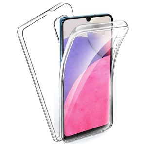 Husa Full Cover 360 Grade compatibila cu Samsung Galaxy A04s, Protectie completa (Fata, Spate, Laterale), Anti-ingalbenire, Hybrid Antishock, Policarbonat si Silicon3