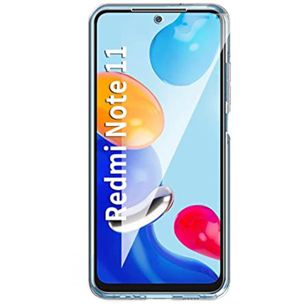 Husa Full Cover 360 Grade compatibila cu Xiaomi Redmi Note 11 4G/ Note 11s, Protectie completa (Fata, Spate, Laterale), Anti-ingalbenire, Hybrid Antishock, Policarbonat si Silicon