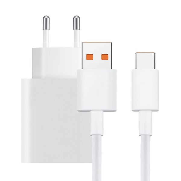 Incarcator tableta compatibil cu Xiaomi Pad 5 Pro, Adaptor 67W, Cablu USB la Tip C, Incarcare Ultra-Rapida, 6.2A, Alb