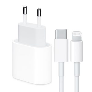 Incarcator tableta compatibil cu Apple iPad Air (2020), Adaptor 20W, Cablu Tip C la tip Lightning, Incarcare rapida, 3A, Alb