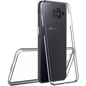 Husa 360 compatibila cu Samsung Galaxy J6 2018, Transparenta fata si spate, Protectie completa, FullBody, Anti-ingalbenire, Silicon TPU5