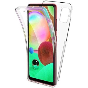 Husa 360 compatibila cu Samsung Galaxy A31, Transparenta fata si spate, Protectie completa, FullBody, Anti-ingalbenire, Silicon TPU