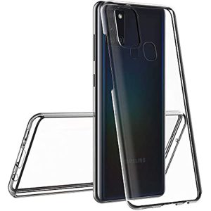 Husa 360 compatibila cu Samsung Galaxy A21s, Transparenta fata si spate, Protectie completa, FullBody, Anti-ingalbenire, Silicon TPU2