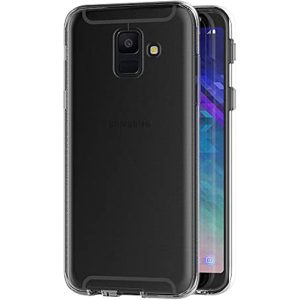 Husa 360 compatibila cu Samsung Galaxy A6 2018, Transparenta fata si spate, Protectie completa, FullBody, Anti-ingalbenire, Silicon TPU2