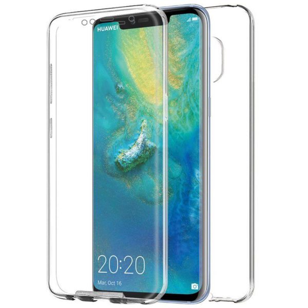 Husa 360 compatibila cu Huawei Mate 20 Lite, Transparenta fata si spate, Protectie completa, FullBody, Anti-ingalbenire, Silicon TPU2