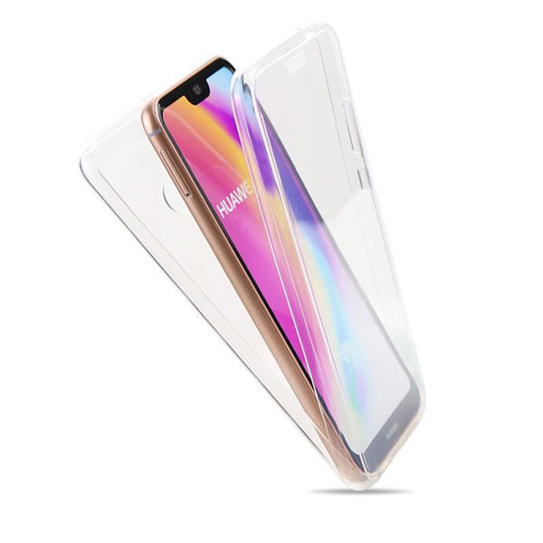 Husa 360 compatibila cu Huawei Mate 20 Lite, Transparenta fata si spate, Protectie completa, FullBody, Anti-ingalbenire, Silicon TPU4