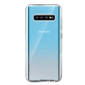 Husa 360 compatibila cu Samsung Galaxy S10, Transparenta fata si spate, Protectie completa, FullBody, Anti-ingalbenire, Silicon TPU