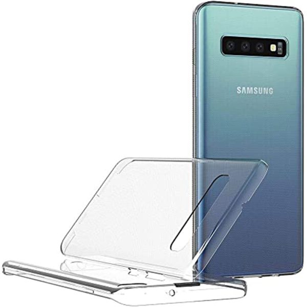 Husa 360 compatibila cu Samsung Galaxy S10 Plus, Transparenta fata si spate, Protectie completa, FullBody, Anti-ingalbenire, Silicon TPU3