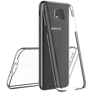 Husa 360 compatibila cu Samsung Galaxy J7 2017, Transparenta fata si spate, Protectie completa, FullBody, Anti-ingalbenire, Silicon TPU2