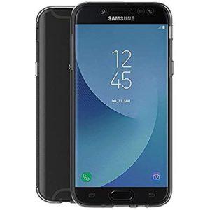 Husa 360 compatibila cu Samsung Galaxy J7 2017, Transparenta fata si spate, Protectie completa, FullBody, Anti-ingalbenire, Silicon TPU