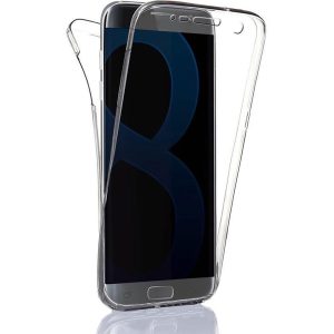 Husa 360 compatibila cu Samsung Galaxy S8, Transparenta fata si spate, Protectie completa, FullBody, Anti-ingalbenire, Silicon TPU