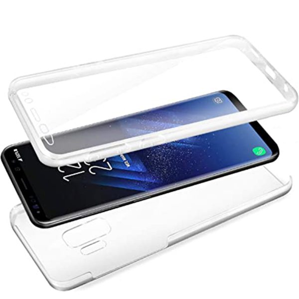 Husa 360 compatibila cu Samsung Galaxy S9, Transparenta fata si spate, Protectie completa, FullBody, Anti-ingalbenire, Silicon TPU3