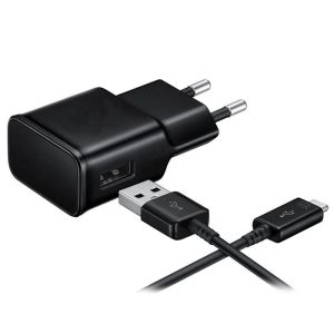 Incarcator tableta compatibil cu Samsung Galaxy Tab A 8.0 (2018), Adaptor 10W, Cablu USB la MicroUSB, 2A, Negru